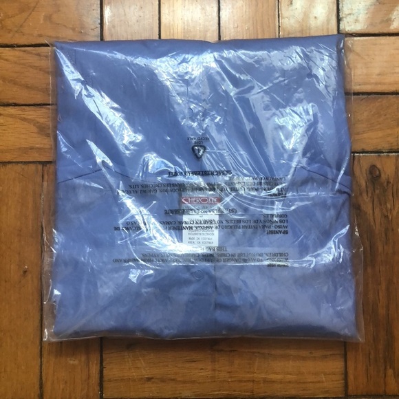 Cherokee Workwear Women's 3-Pocket Snap Front Scrub Jacket size small Ceil Blue - Picture 4 of 8